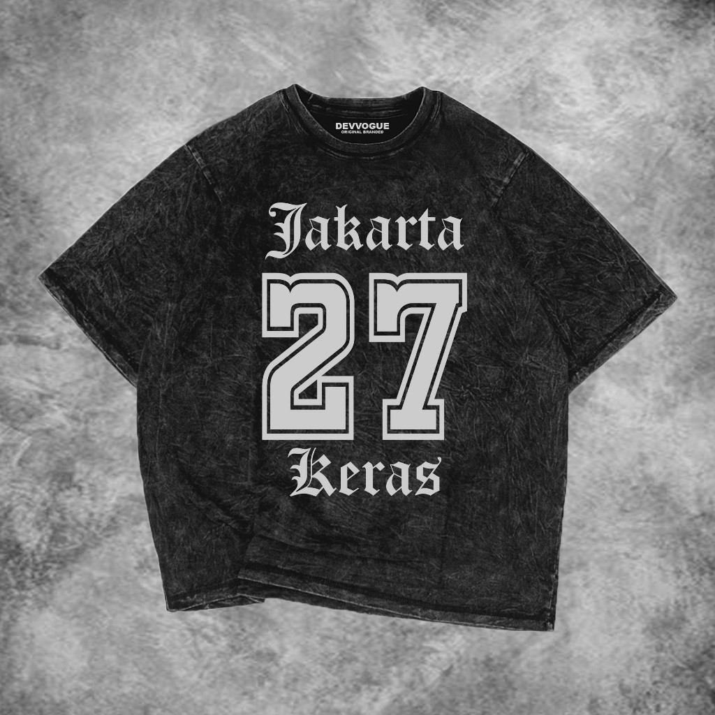 Devvogue T-Shirt Wash Jakarta Keras Kaos Keren