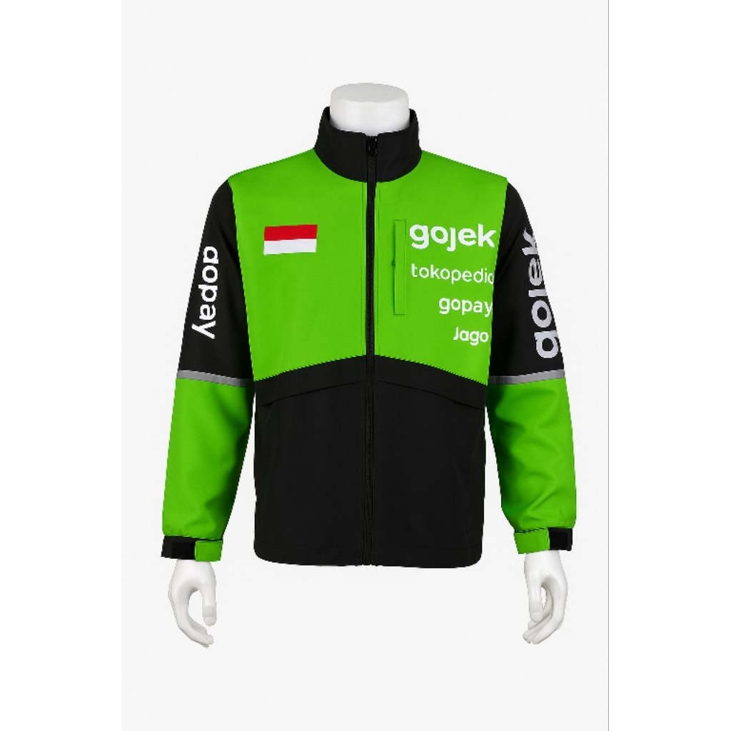 jaket gojek jaket driver gojek bordir UK m-3xl lengkap jaket motor