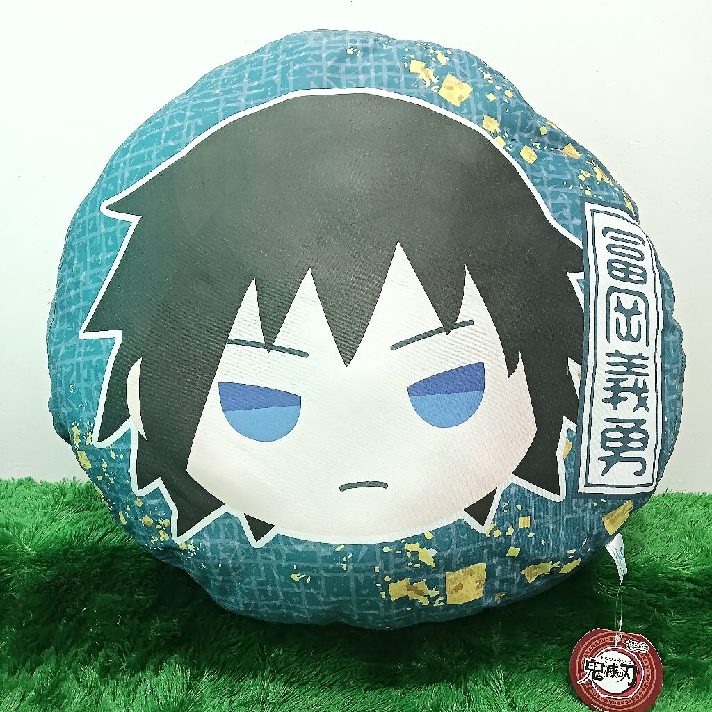 [NEW] TOMIOKA GIYU DEMON SLAYER KIMETSU NO YAIBA FACE CUSHION PILLOW BANTAL PLUSH BONEKA ANIME