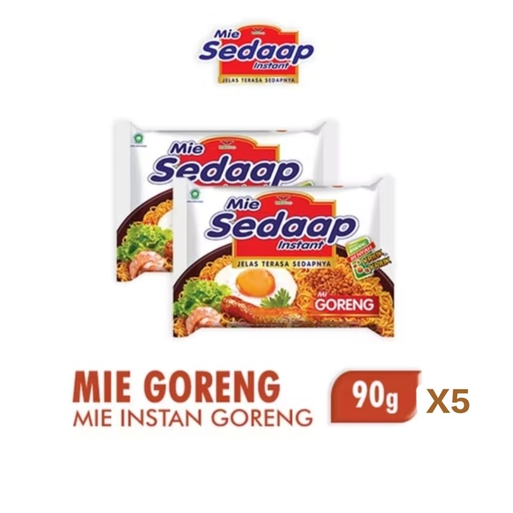 

Mie Sedaap Instant goreng 90 gr x 5 Pcs