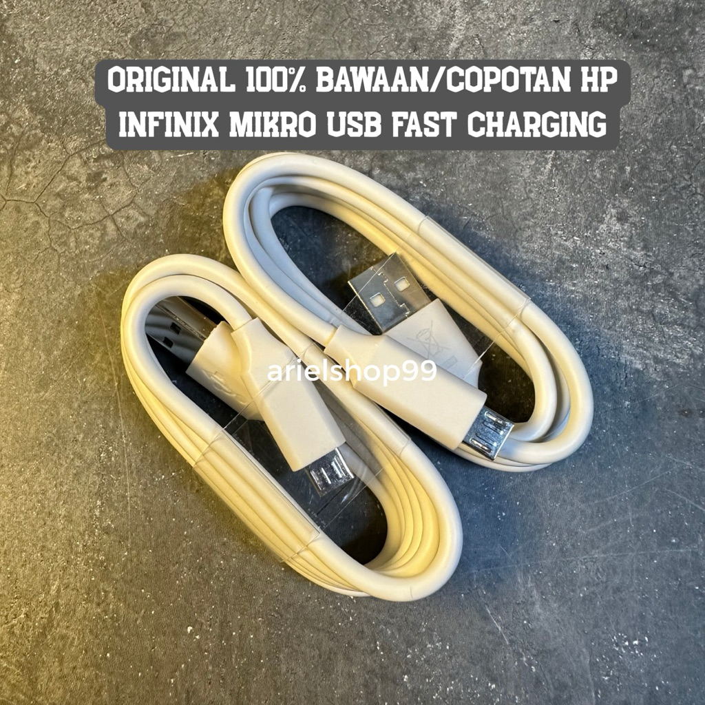 Kabel Data Infinix Original Mikro usb Fast Charging Bawaan/Copotan HP