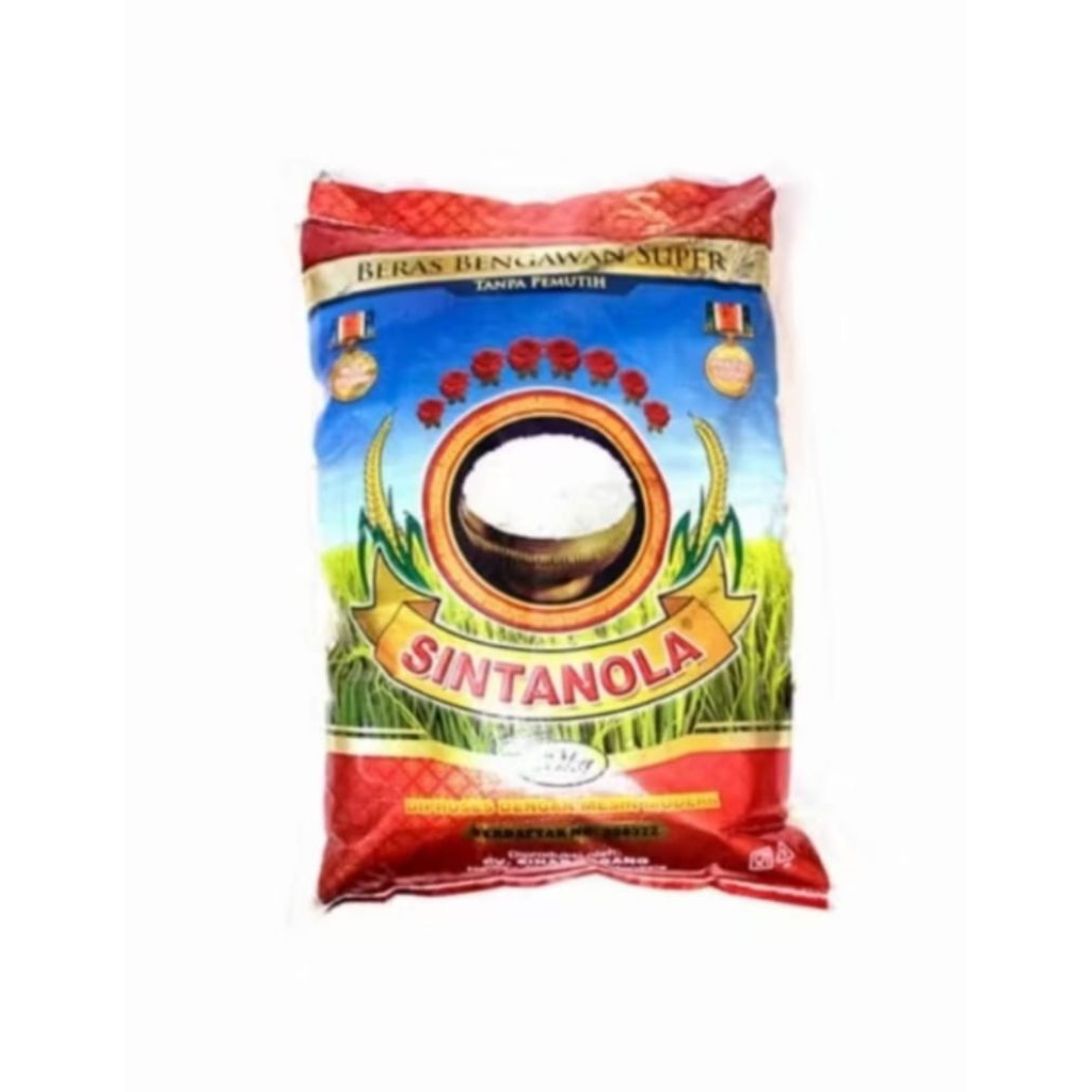 

beras Sintanola kemasan 5kg isi 5pcs