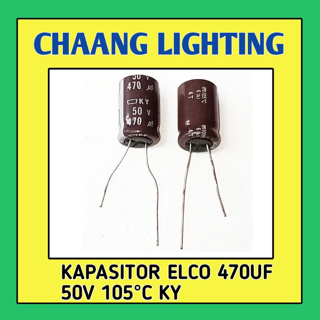 470UF 50V KAPASITOR ELKO 470UF 50V CAPASITOR ELCO 470UF 50V ELCO 470UF 50V 105°C