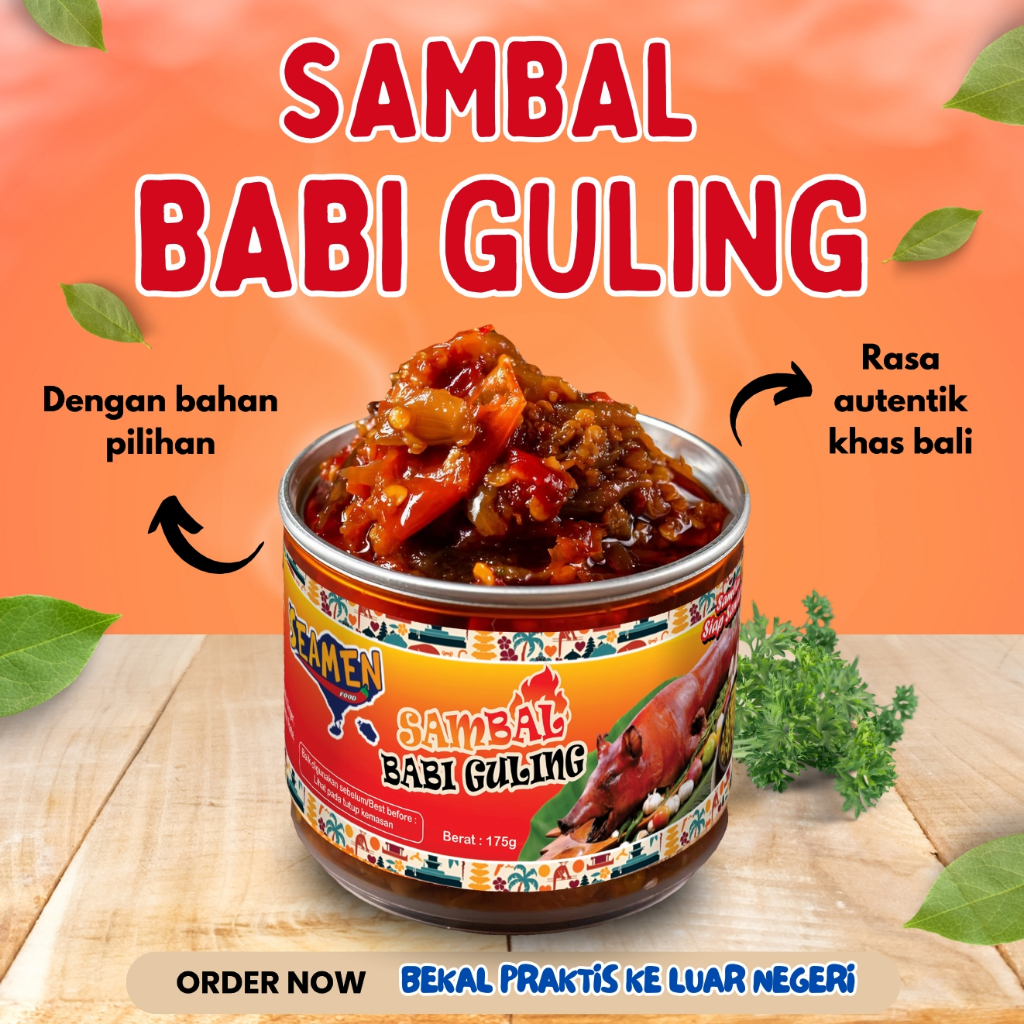 

SAMBAL BABI GULING KEMASAN KALENG MASA SIMPAN 1 TAHUN
