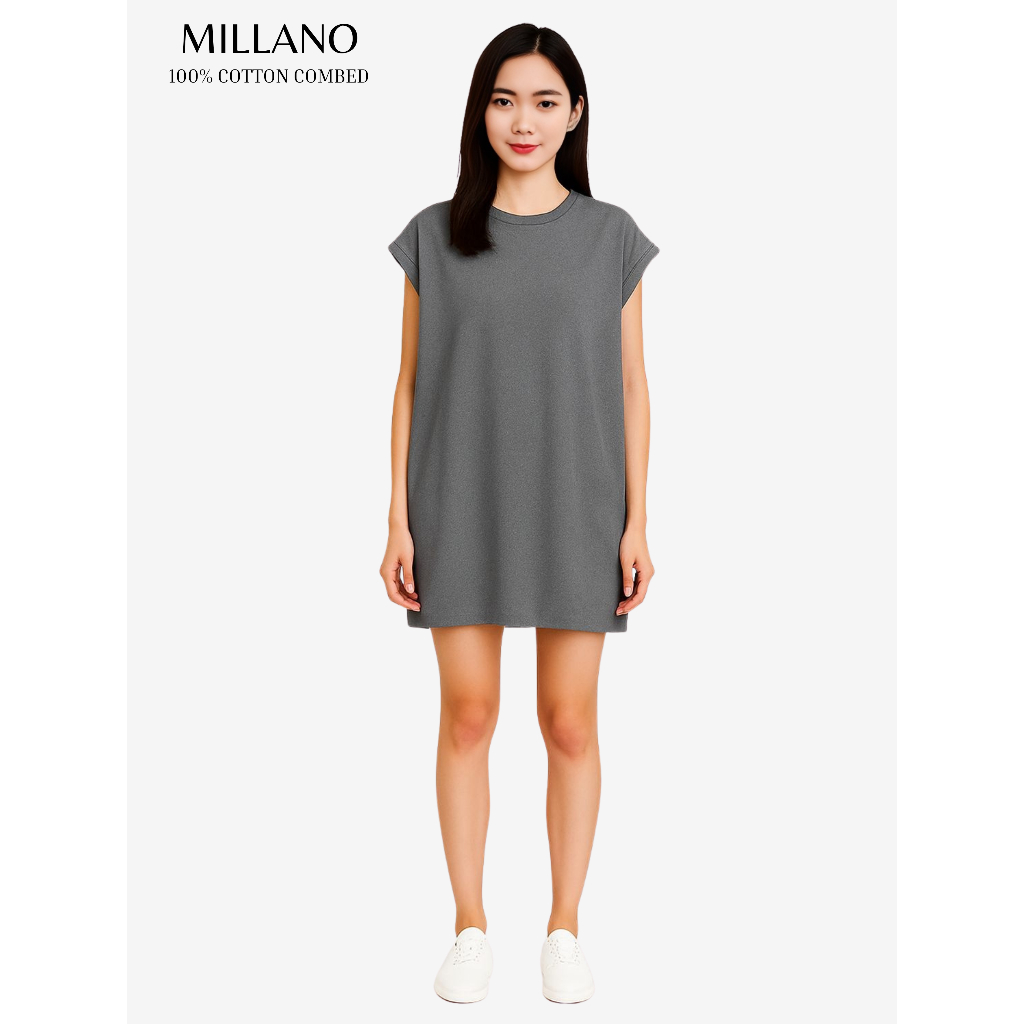 Kaos Oversize Wanita Premium Tanpa Lengan / Oversized Sleeveless Tee / Kaos Oversize Wanita Polos TT