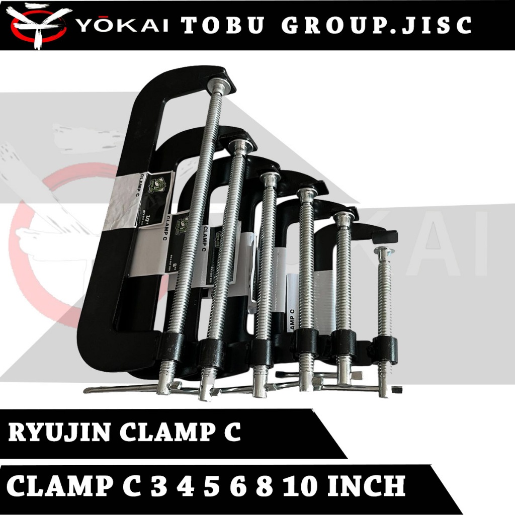 TERMURAH Klem C 3" Inch 4" Inch 5" Inch 6" Inch 8" Inch 10" Inch  Penjepit Catok Kayu Serbaguna
