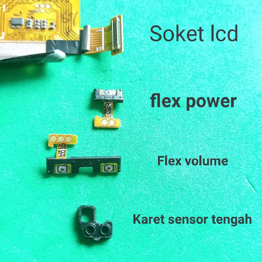 Sparepart Samsung A80 Second Original Copotan  flex on off volume soket lcd ori  karet sensor
