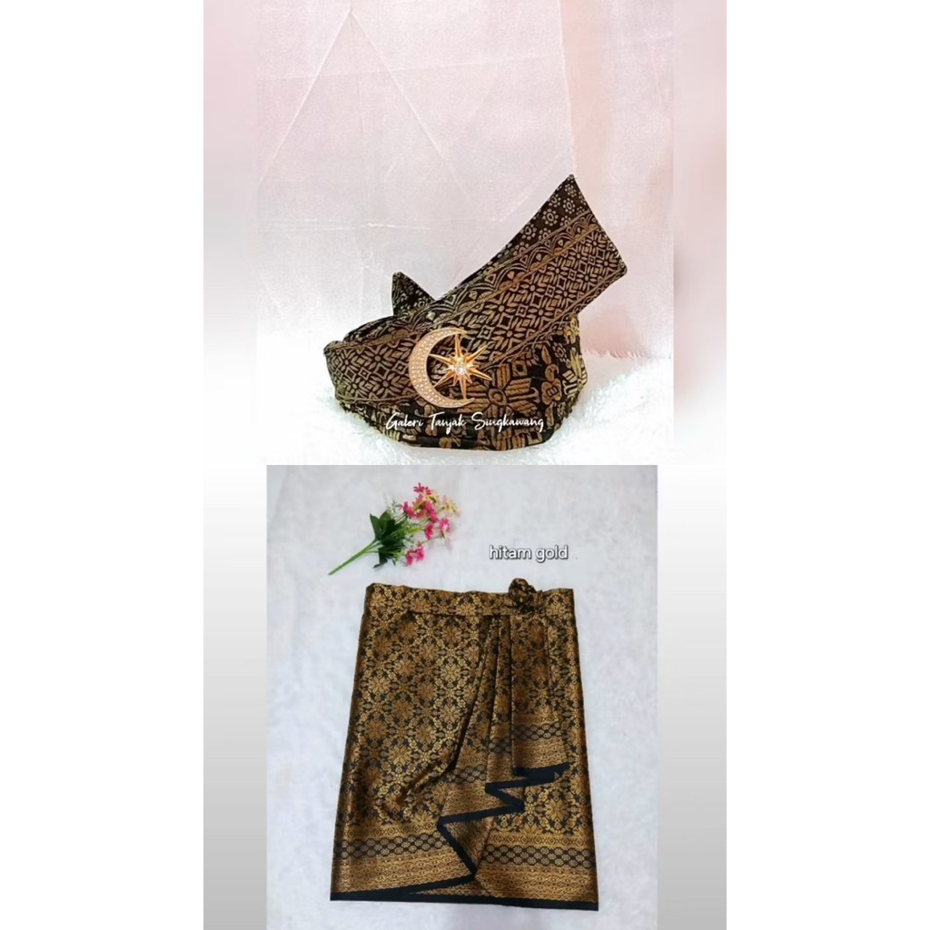 kain samping , tanjak Melayu , songket melayu