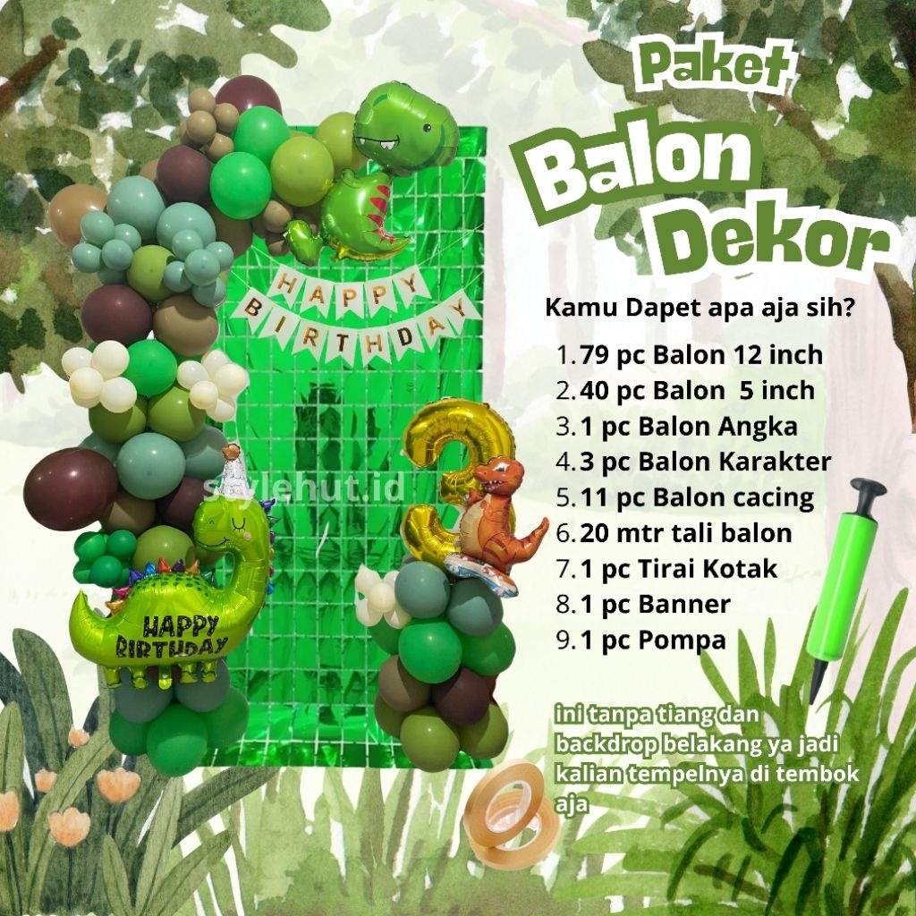Paket Balon Dekor Hemat | Balon Dekorasi Ulang Tahun | Balon Dekorasi Sunatan | Balon Dekorasi Tasya