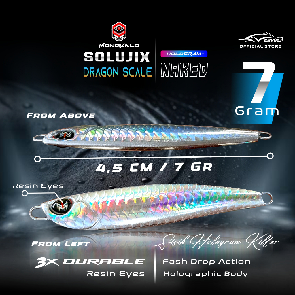 Mongkalo Solujix Sisik-Kecil noGID noMotif Naked 7 Non-Warna