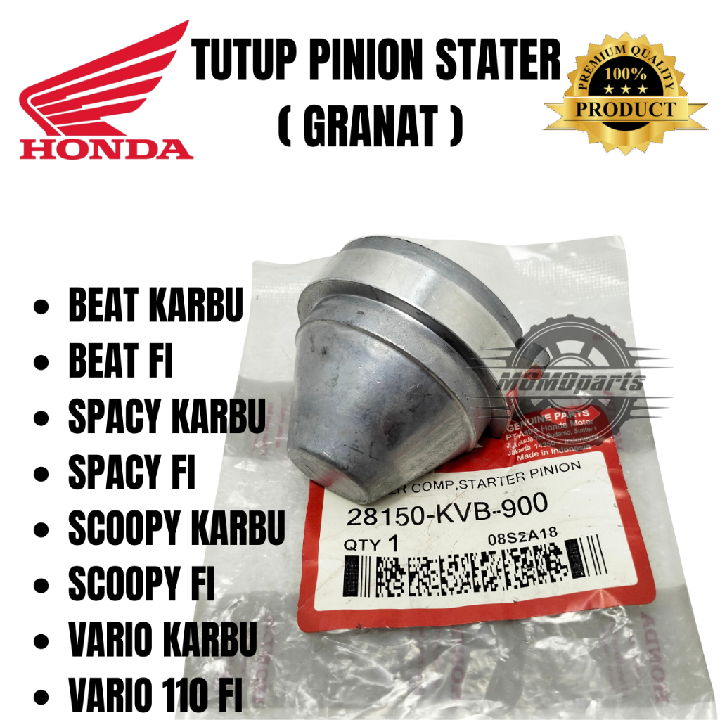 ORIGINAL TUTUP PINION STARTER COVER GRANAT HONDA BEAT KARBU BEAT FI SPACY FI SCOOPY FI VARIO 110 FI 