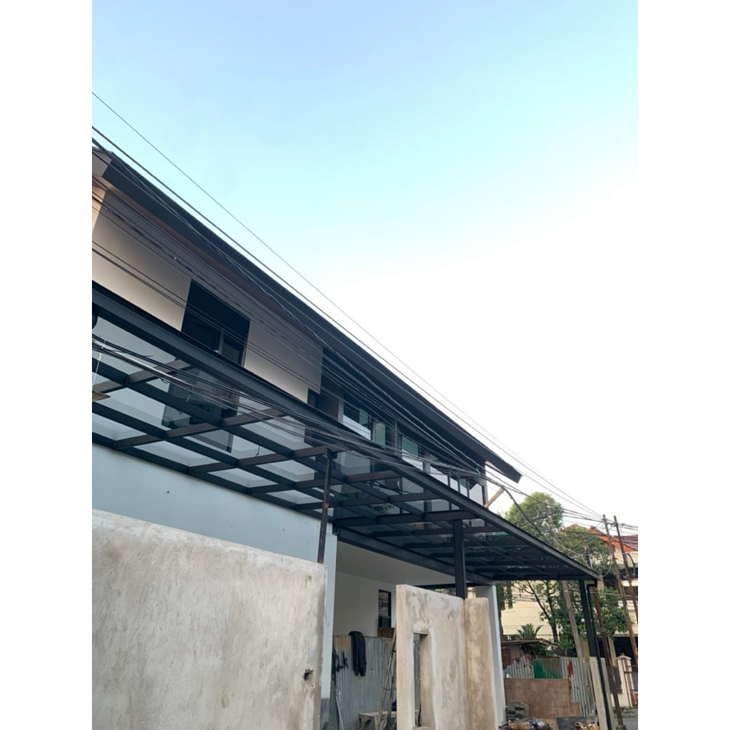 kanopi kaca tempered 8mm