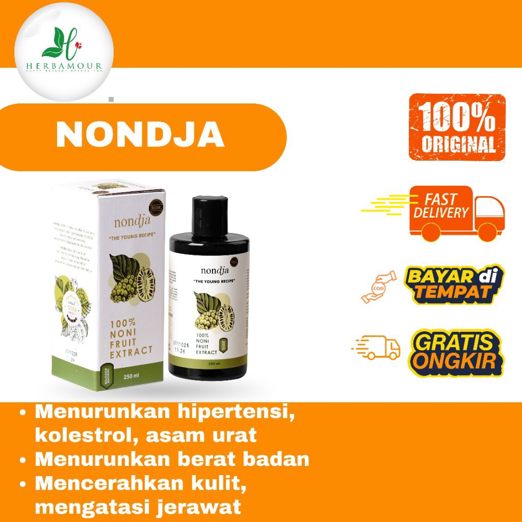 

[MITRA RESMI HERBAMOUR] NONDJA SARI BUAH MENGKUDU | 100% NONI FRUIT EXTRACT | MENJAGA METABOLISME TUBUH | HEPERTENSI | MENGATASI AMBIEN | MENURUNKAN BERAT BADAN | MEREGENERASI SEL TUBUH | PENUNJANG PROMIL | MENYEMBUHKAN MIGRAIN