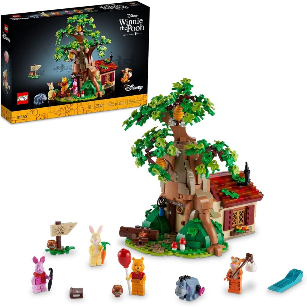 LEGO Ideas Disney Winnie The Pooh  Building Set - Home Décor Collectible Gift with Piglet Minifigure