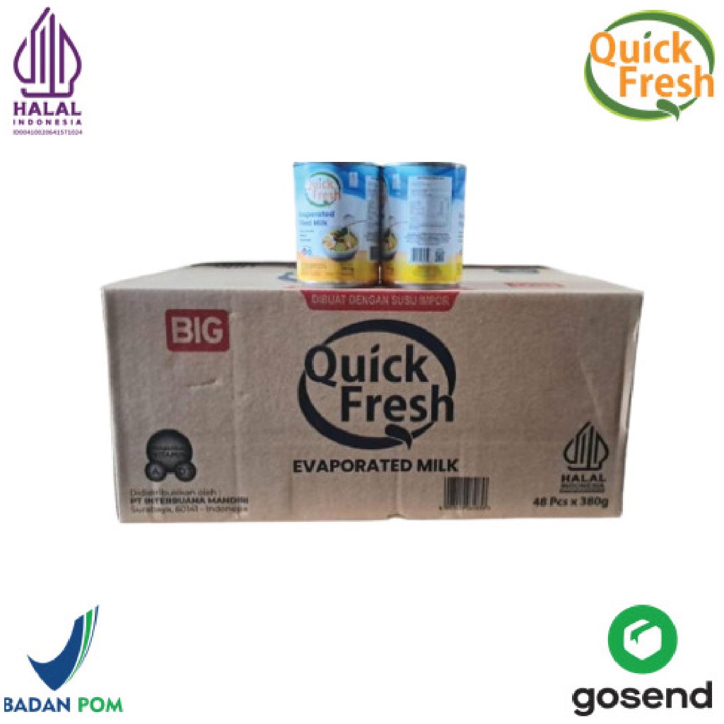 

[1 Karton] Quick Fresh Evaporated Milk 380gr / 48pcs