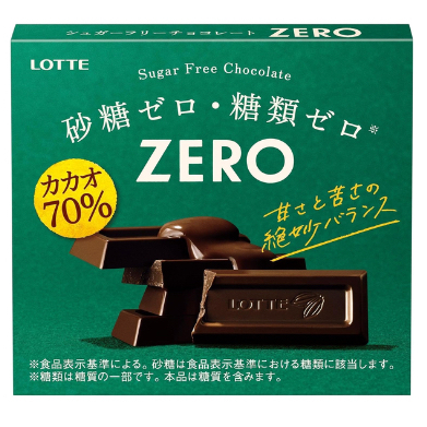 

LOTTE Zero Sugar Free Chocolate Original Japan - green (bitter)