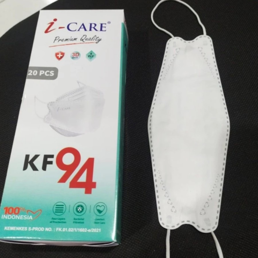 Masker KF94 4ply I-Care 3D premium quality