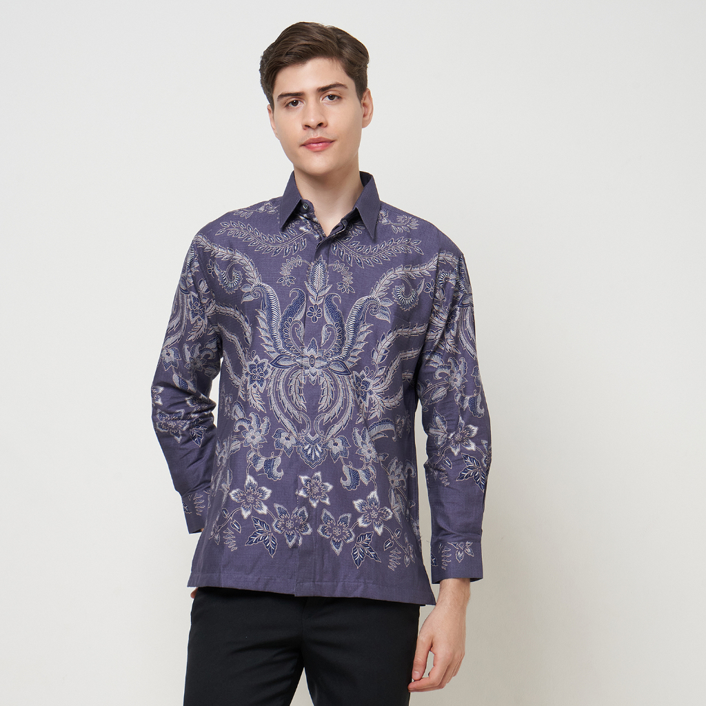 Krisna Wahyu Batik Pria Katun Lengan Panjang