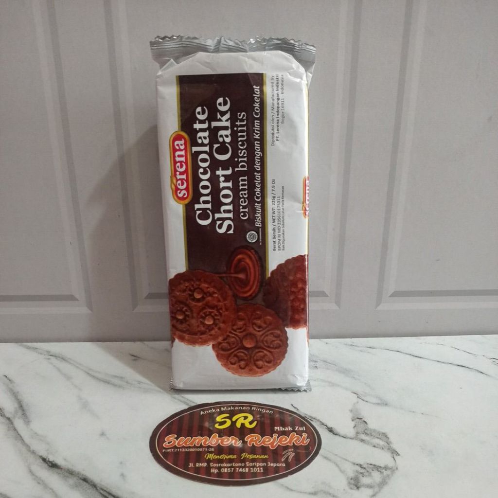 

SERENA SHORT CAKE COKLAT BERAT 225 GRAM