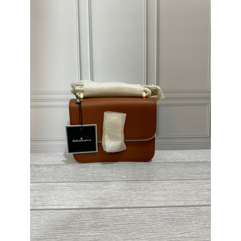 audrey chain small bag buttonscarves caramel