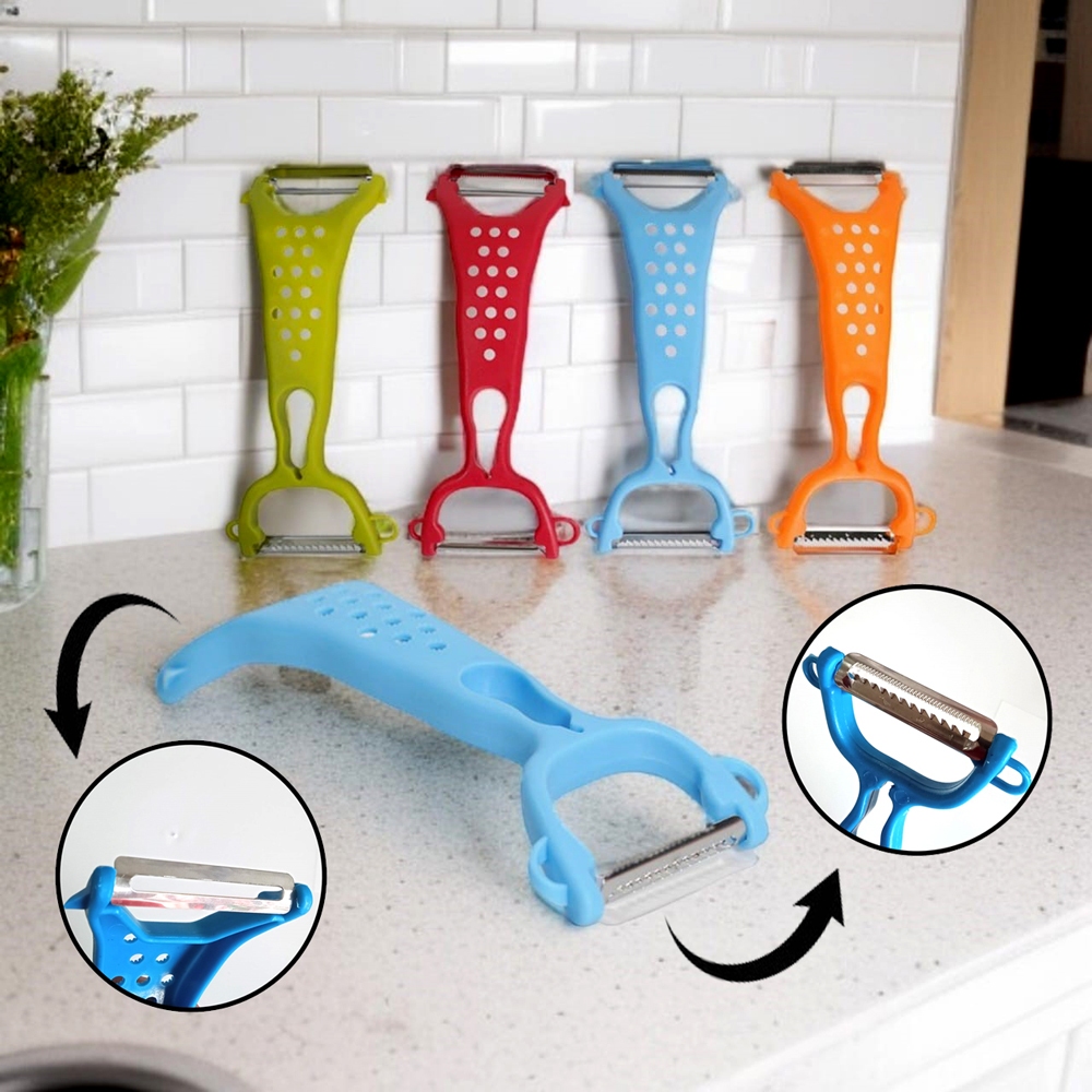 COD Joy KTB Pengupas Buah Double Alat Kupas Buah & Sayur Peeler 4in1 Serbaguna