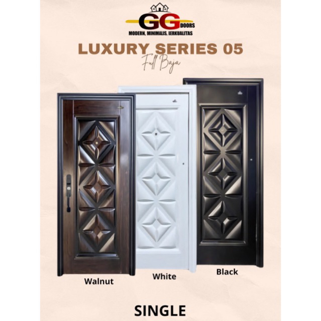 Pintu Baja merek GG DOORS Type Luxury Single 05.230