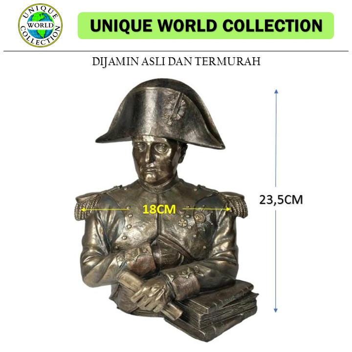 Veronese Design WU75751V4 Napoleon Bonaparte Bust Patung Brons & Resin Koleksi Unik Dekorasi Rumah