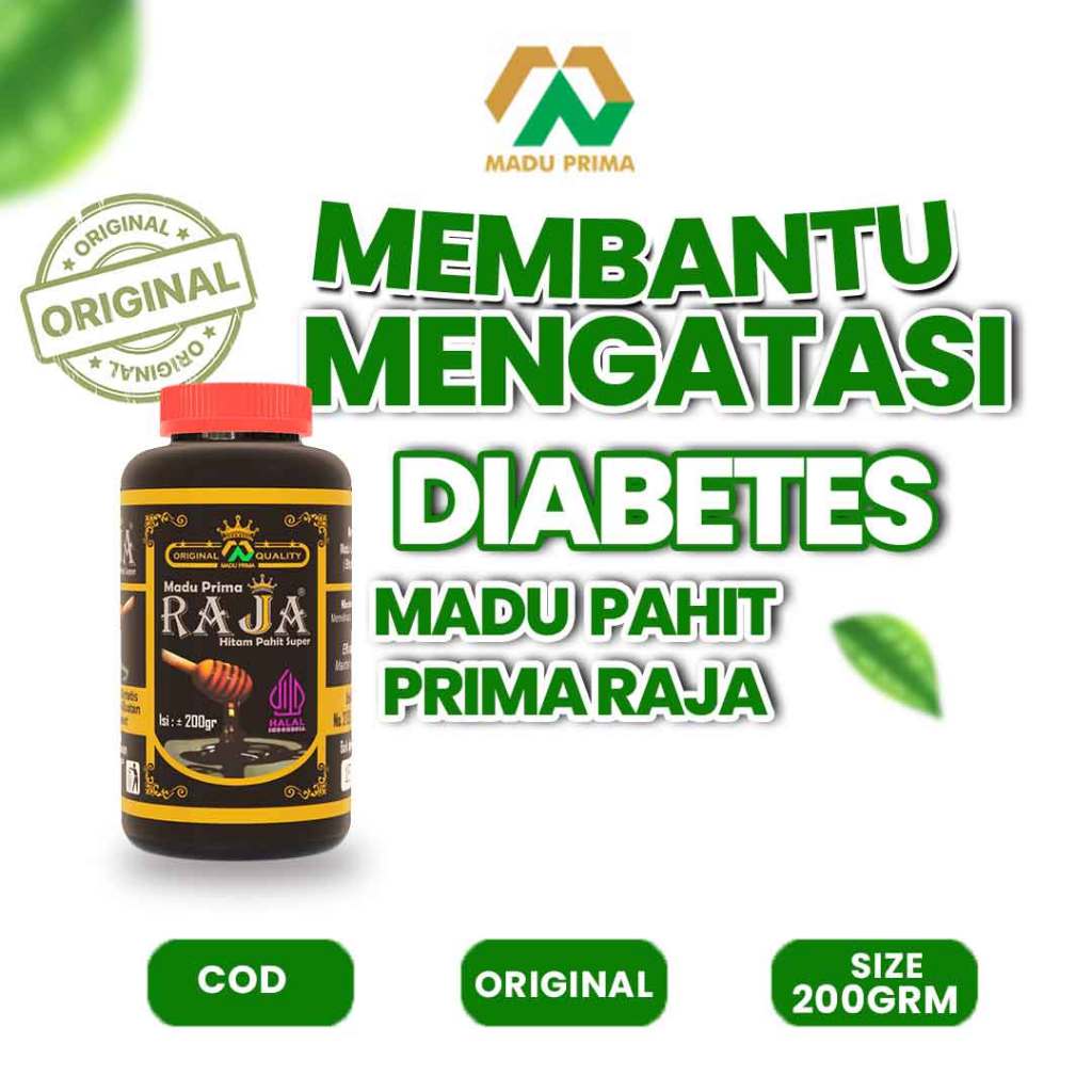 

Madu Prima Raja Hitam Pahit Efektif Diabetes 200g