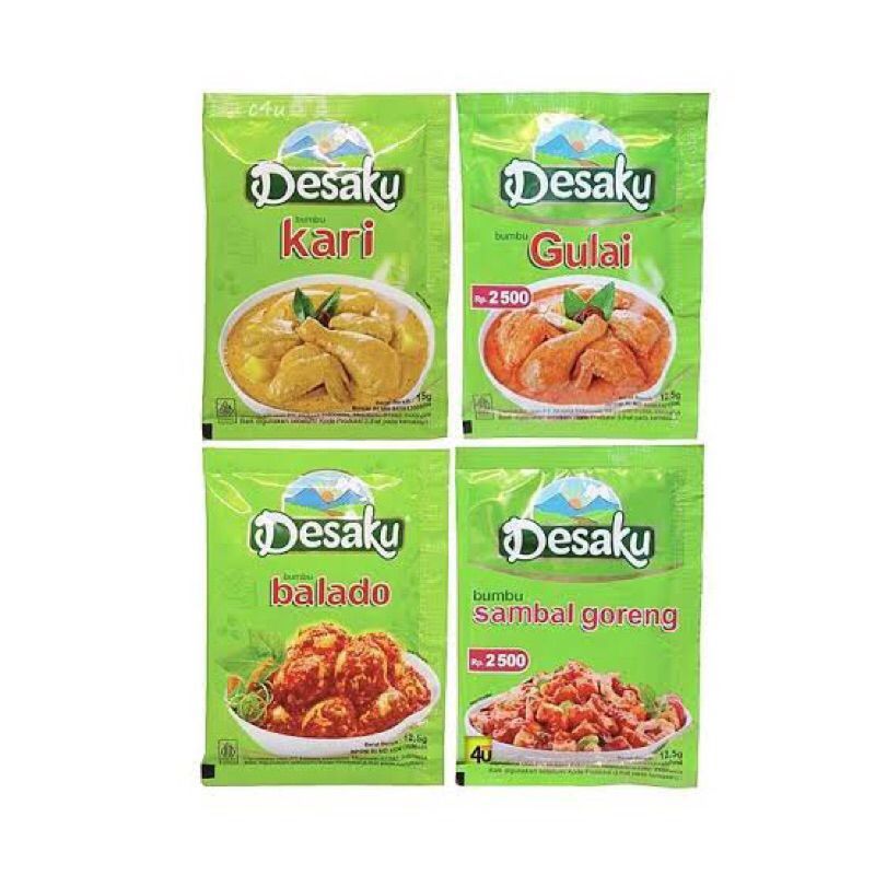 

Desaku Kunyit-Ketumbar Bubuk Sachet / Bumbu Dapur Desaku Kari-Balado
