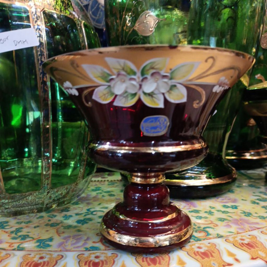 Tempat buah Crystal Bohemia