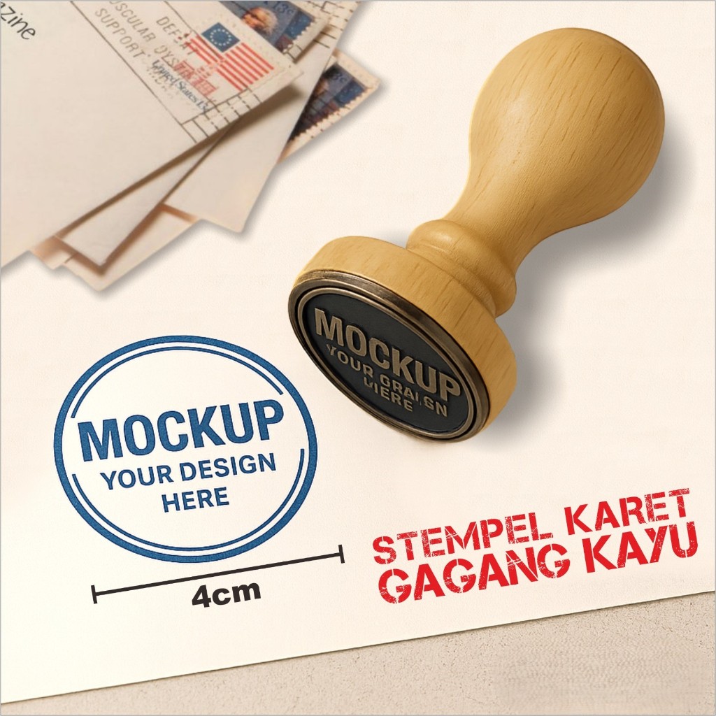 

Stempel Kayu Custom Logo & Nama - Stempel Karet Laser Grafir untuk Bisnis & Kantor