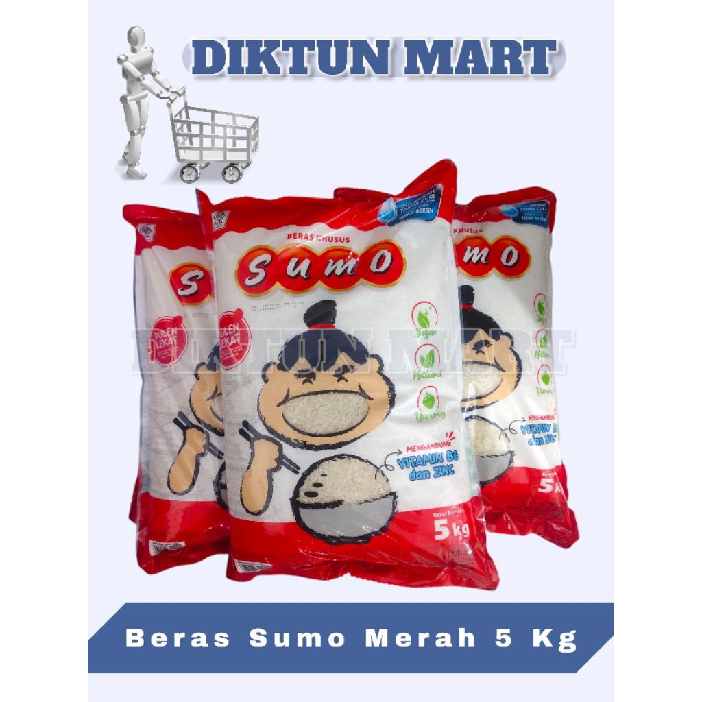 

[READY TERBATAS] BERAS SUMO MERAH 5KG BERAS PULEN ENAK