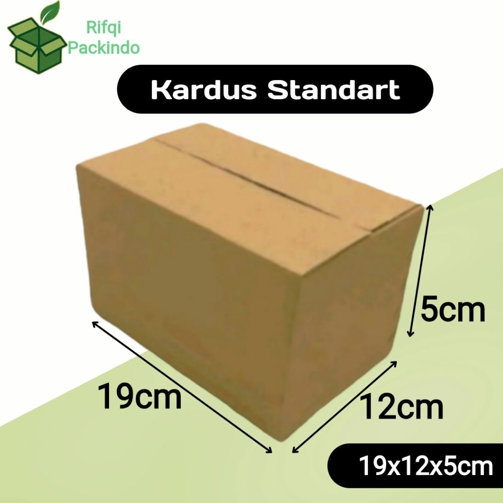 

Kardus Standart Polos Ukuran 19x12x5cm / Dus Standart / Box Standart / Kotak Standart / Karton