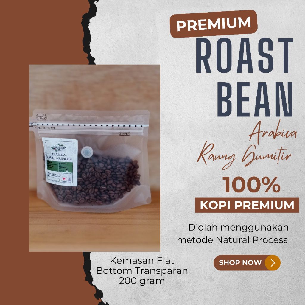 

Ketakasi Roast Bean Kopi Arabika Premium Natural Process (200 gram)