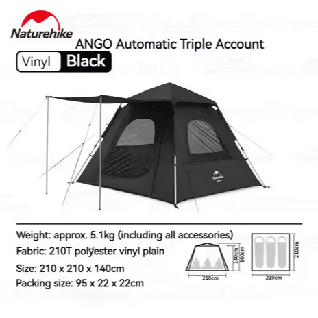 TENDA ANGO 3 AUTOMATIC NATUREHIKE NH21ZP010