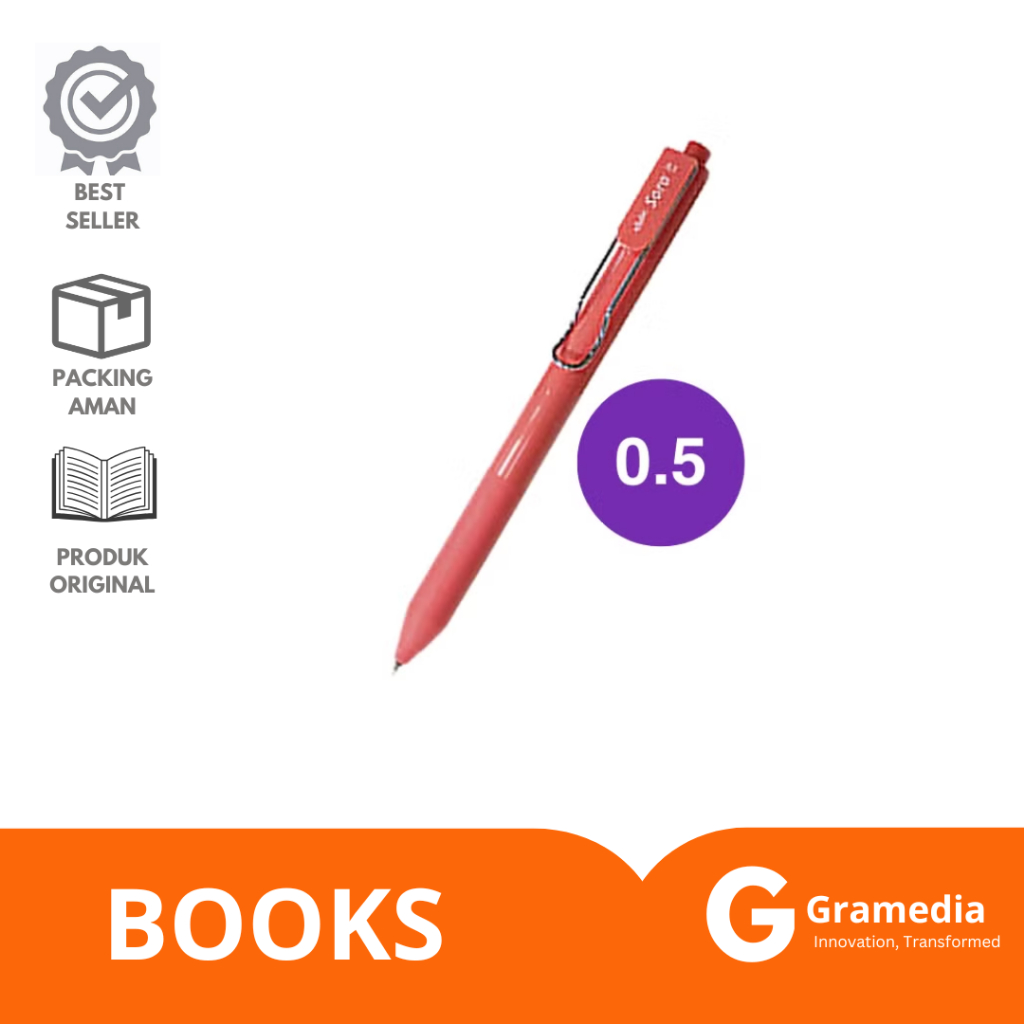 

Gramedia Lampung - Gelpen Estudee Kiro 0.5Mm Black in Coral Barrel