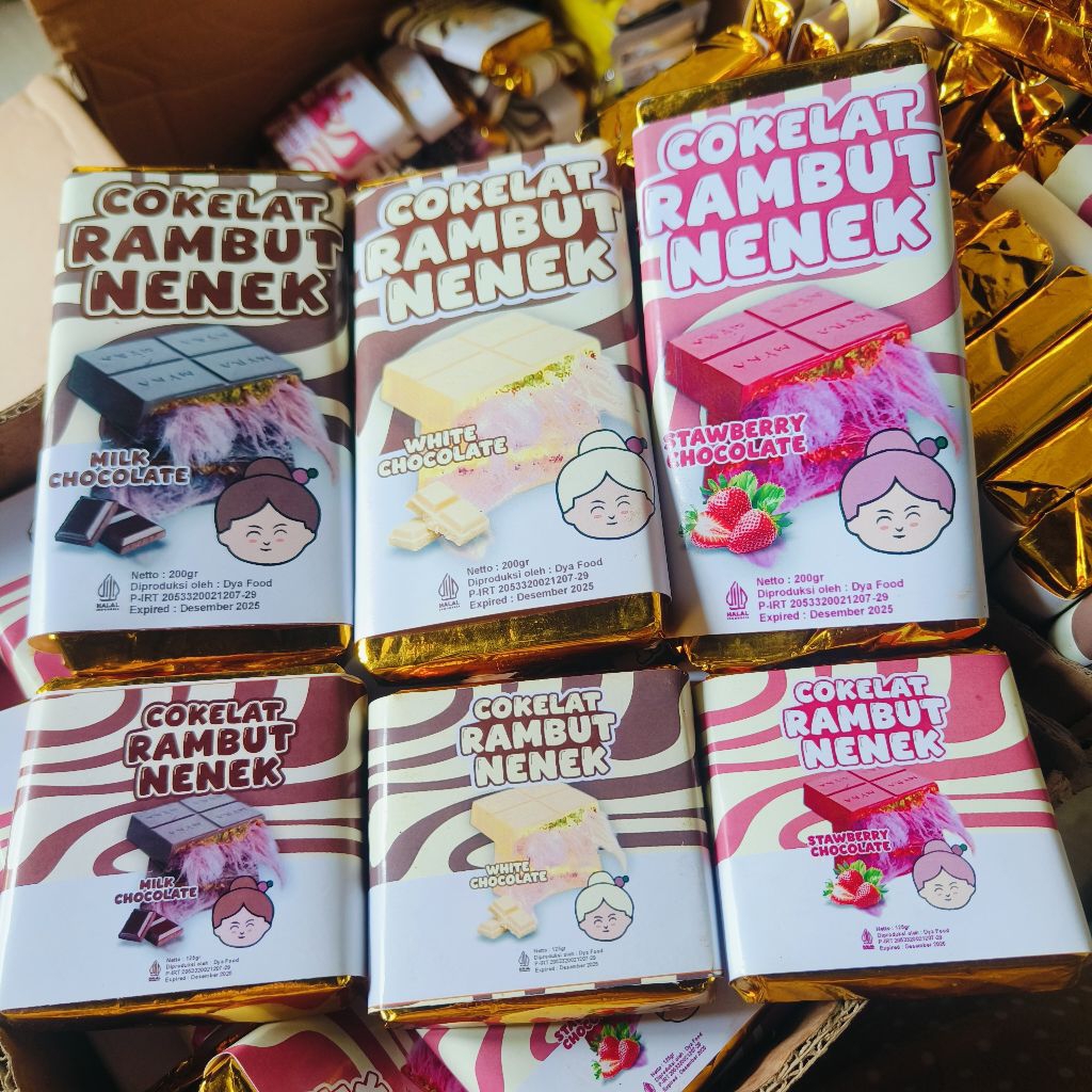 

rambut coklat nenek berat 230 grm