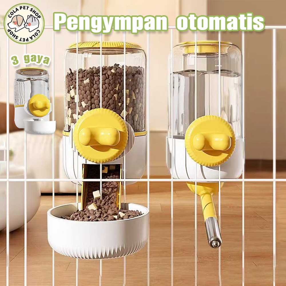 Tempat Makan Tempat Minum Kandang Gantung Cage Pet Feeder Gantung Anti Tumpah Untuk Anjing Kucing