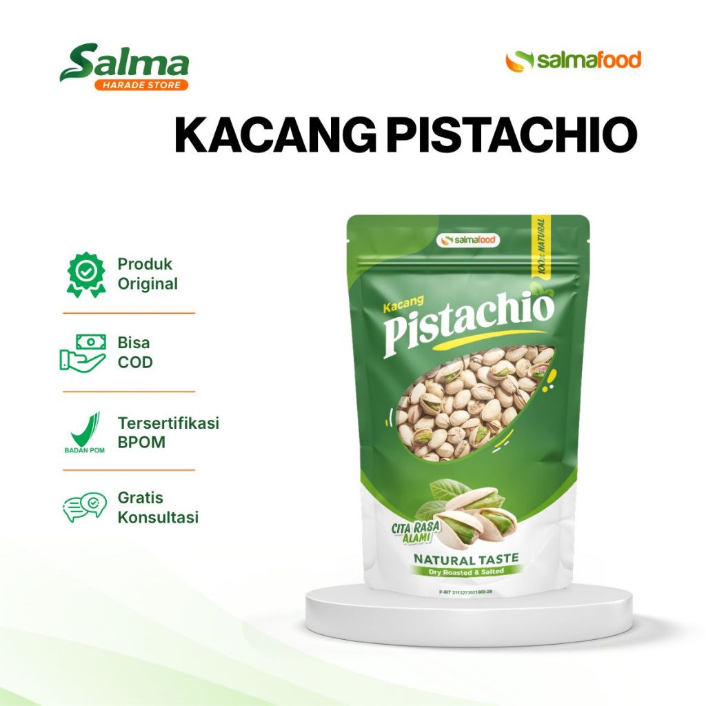 

Salmafood - Kacang Pistachio Cemilan Eksklusif yang Sehat dan Lezat