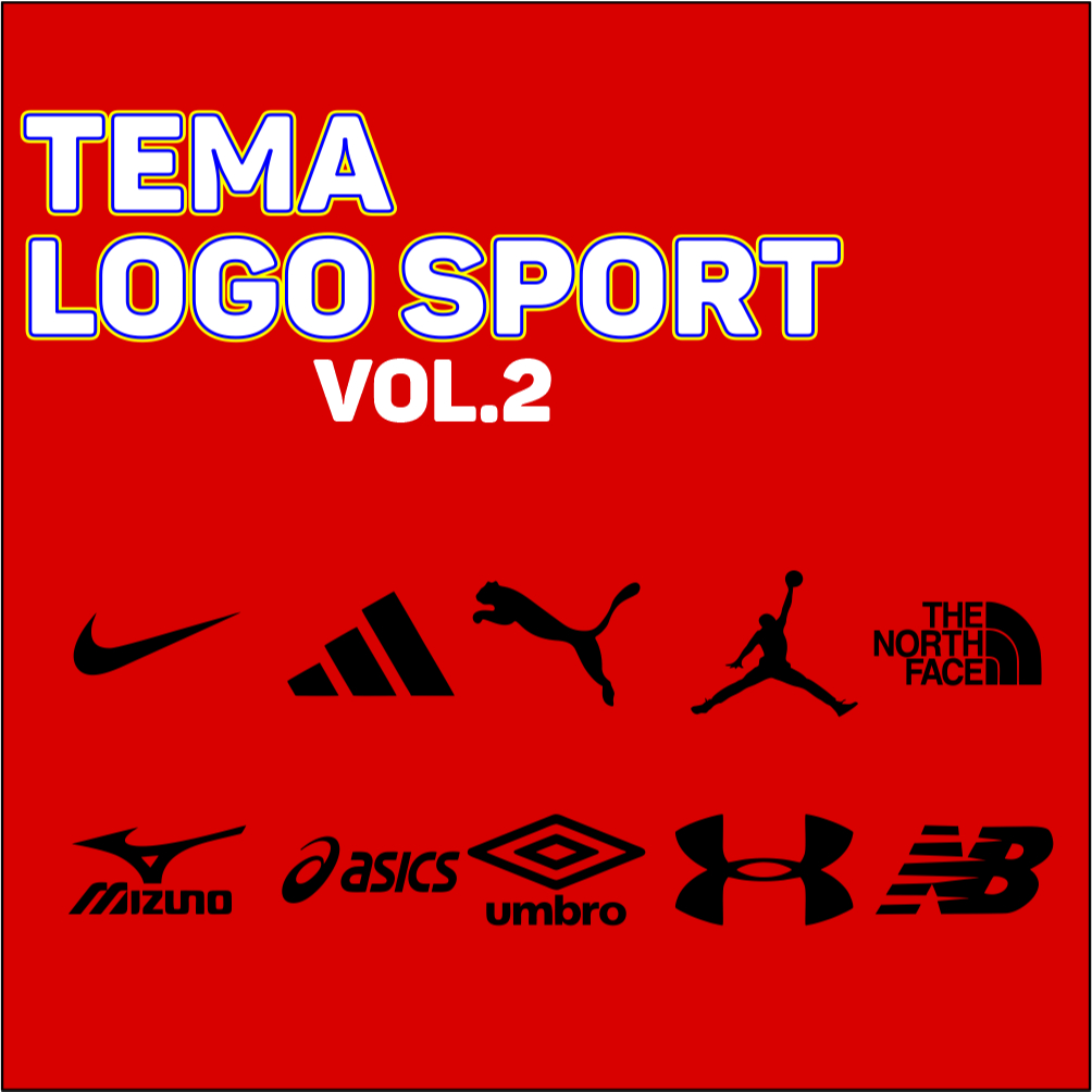 SABLON SETRIKA SATUAN TEMA LOGO SPORT VOL.2 / SABLON DTF LANGSUNG