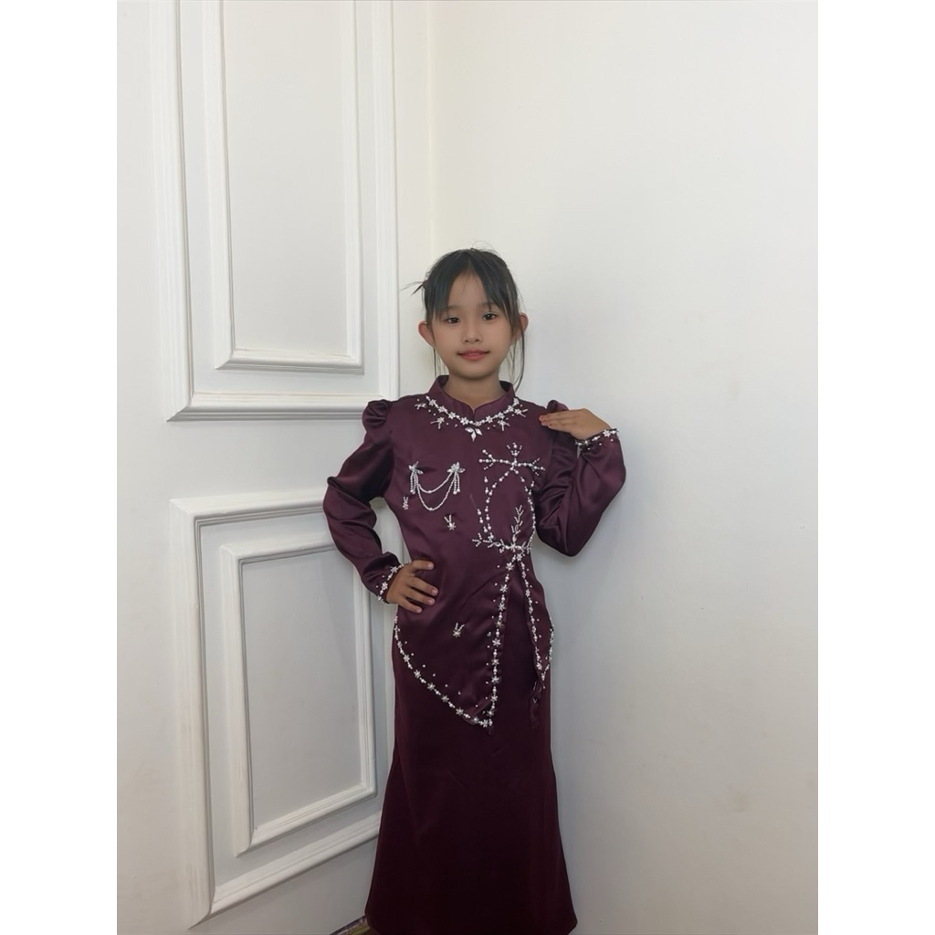 anak anak dress tazkiya usia 1-12 tahun