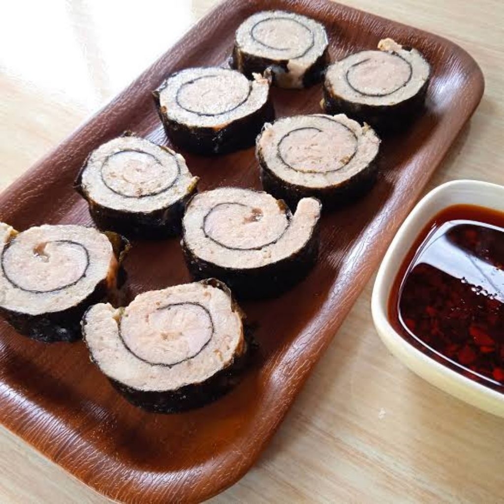 

DIMSUM NORI AYAM ROLL FREE SAOS DAN CHILI OIL/BENTO TERMURAH FULL AYAM