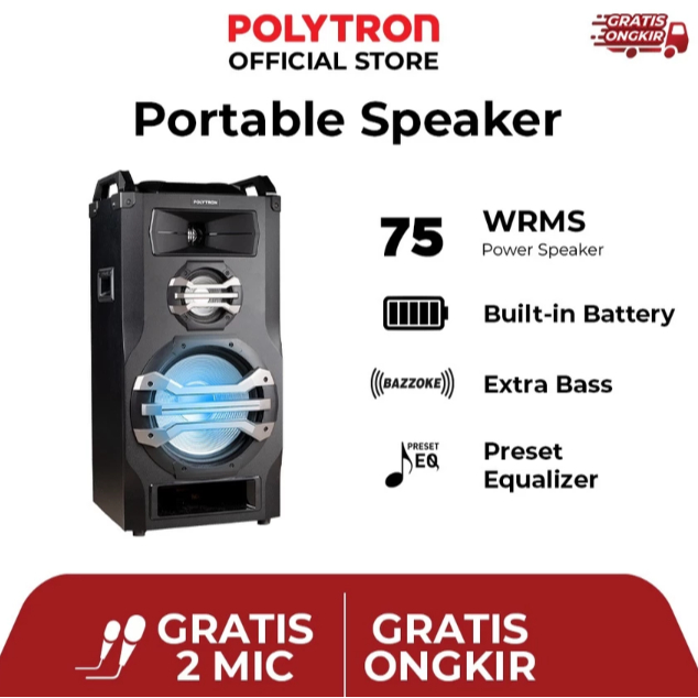 POLYTRON PORTABLE SPEAKER PTS 12K15