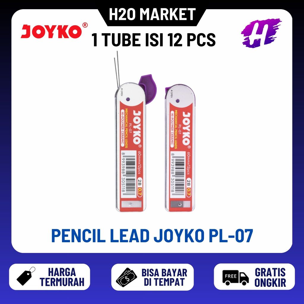 

❤️H2O❤️ Isi Pensil Mekanik Joyko PL-07 / Pencil Lead / Pensil Isi Ulang Joyko PL-07 0.7 mm