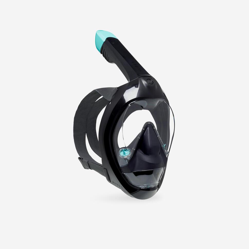 Decathlon SUBEA Masker Easybreath Snorkeling Dewasa 900 Hitam - 8901120