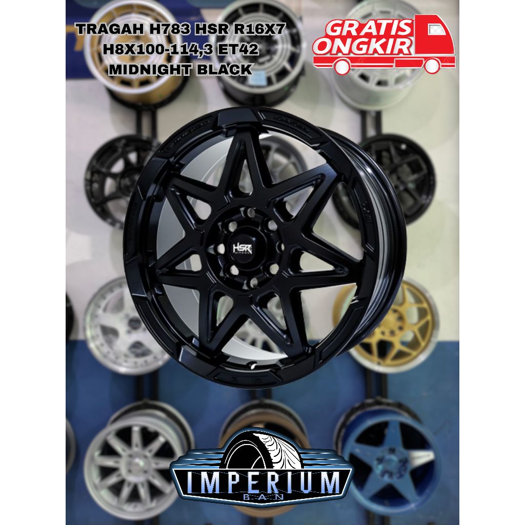 Velg Mobil Murah Hsr Tragah R16 Lubang 4 Pcd 100/114.3 Bisa Kredit Tanpa Dp Pelek Mobil Avanza Kijan