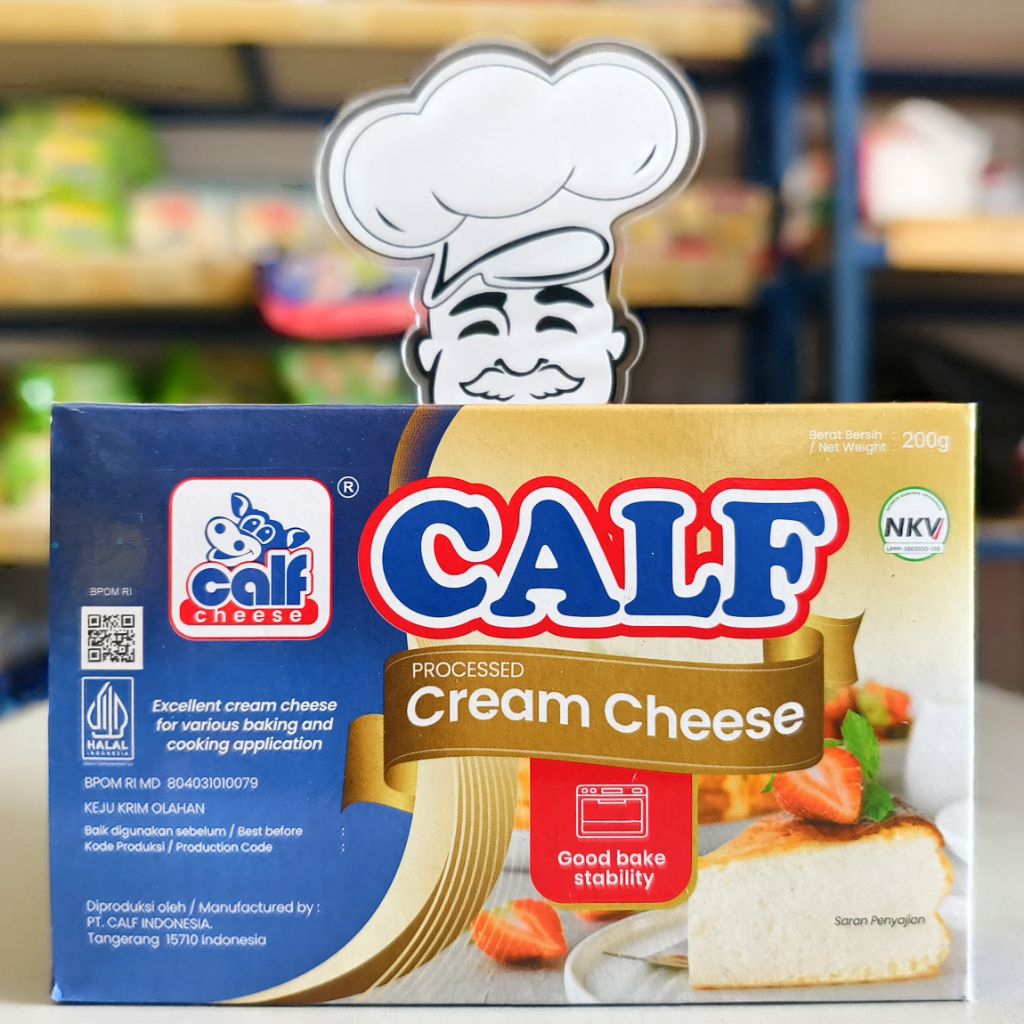 

Calf Cream Cheese 200Gr / Keju Creamcheese Calf 200Gr / Keju Krim Calf 200Gr