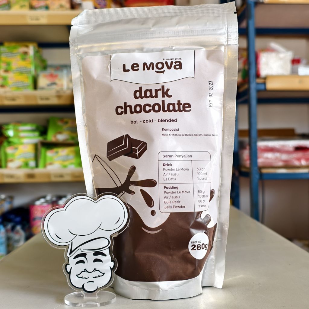 

Le Mova Dark Cokelat Powder Drink 280Gr / Powder Drink Dark Coklat 280Gr / Bubuk Minuman Dark Chocolate 280Gr