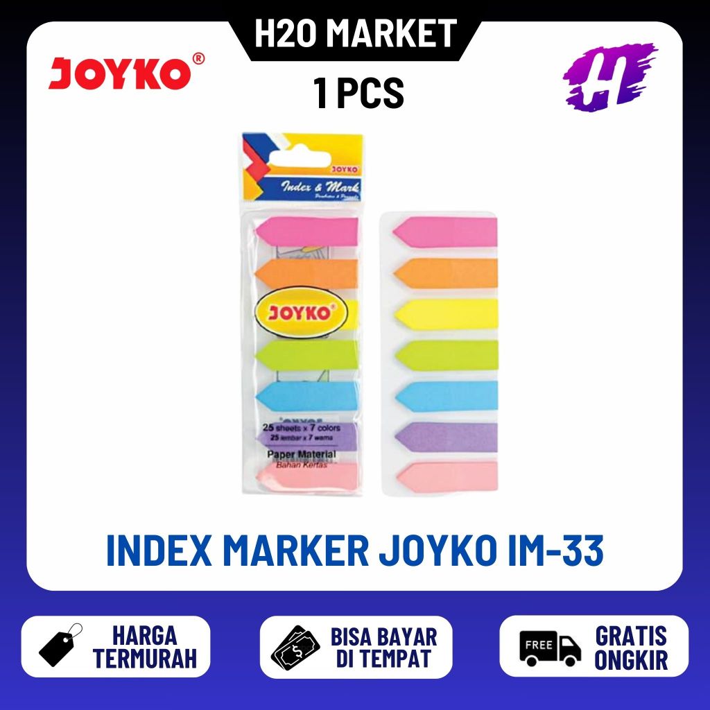 

❤️H2O❤️ Index & Memo / Index & Mark Pembatas Penanda Joyko Kertas IM-33 IM 33