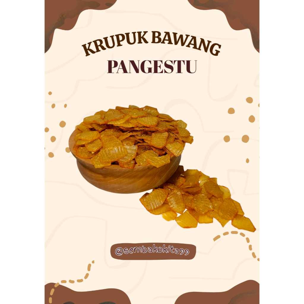 

Kerupuk Mentah Kerupuk Bawang Pangestu Kemasan 250g, 500g, 1Kg
